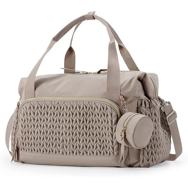 Large Capacity Baby Diaper Bag – Travel Tote with Pacifier Pouch & Changing Bag