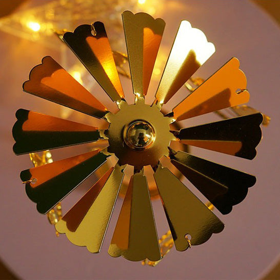 Pack of 2 Metal Rotary Candle Holder – Spinning Tea Light Carousel Candlestick