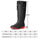 Waterproof High-Top Wellies – Non-Slip Wear-Resistant Rubber Work Boots with Plush Lining