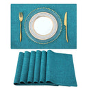 Set of 4 Woven Placemats – Heat-Resistant Cloth Table Mats for Dining & Kitchen