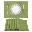 Set of 4 Woven Placemats – Heat-Resistant Cloth Table Mats for Dining & Kitchen