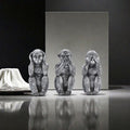 3-Piece Wise Monkeys Statue Set Ornaments – Hear No Evil See No Evil Speak No Evil Figurines