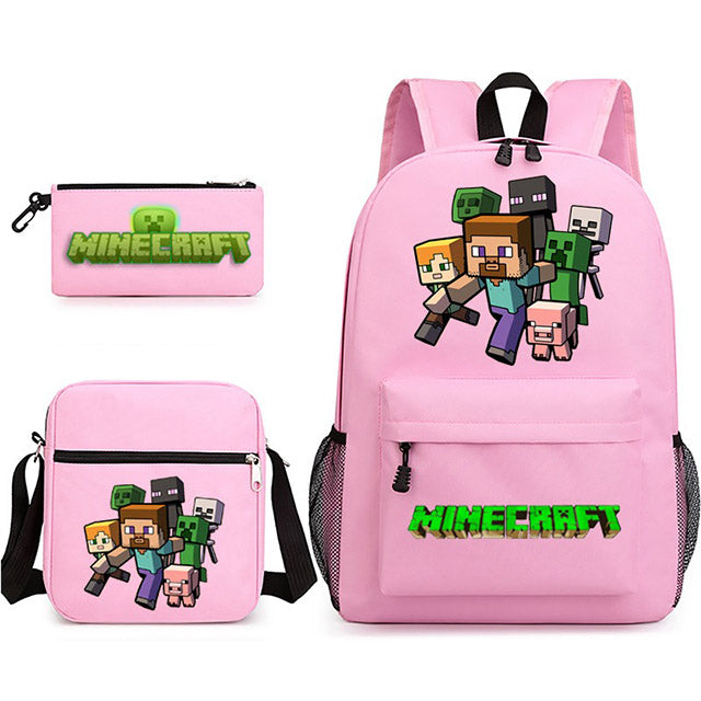 Minecraft Backpack Set with Pencil Case and Bag