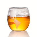 Globe Whiskey Decanter Set – 850ml Handcrafted Glass with 2 Globe Glasses