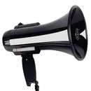Portable Handheld Megaphone with Siren – 30W Loud Bullhorn Speaker with Folding Handle