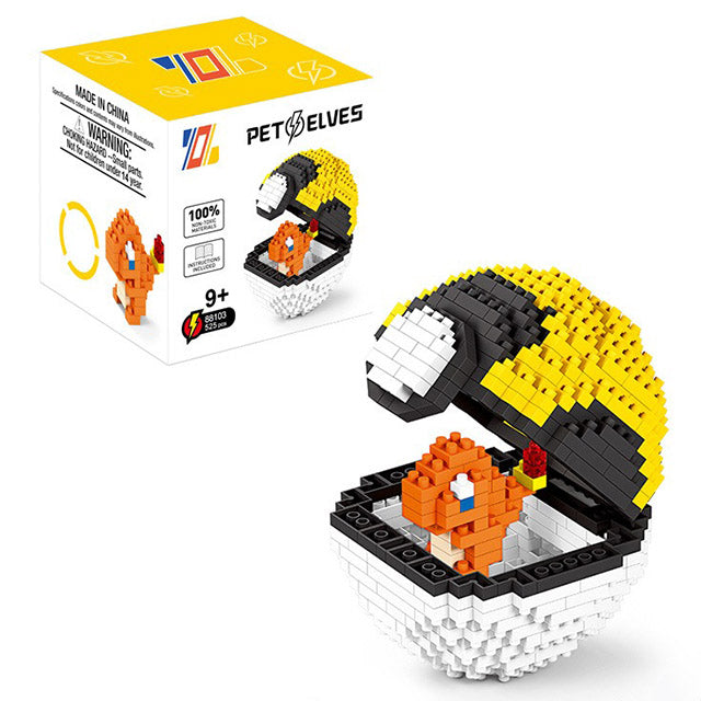 Pokémon Poké Ball Mini Building Blocks Set – (397 PCS) Assemble Brick Model