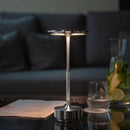 Cordless Rechargeable LED Table Lamp – Sleek Metal Design for Desk Bedside & Bar Lighting
