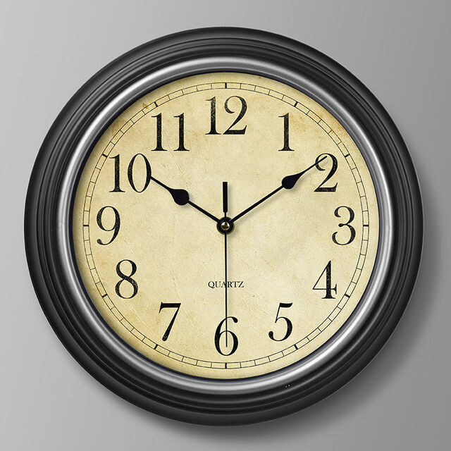 European Classic Vintage Wall Clock – Silent Hanging Design for Kitchen Hallway & Living Room Decor
