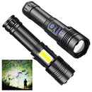 Ultra-Powerful LED Flashlight Rechargeable - 5 Modes and Waterproof