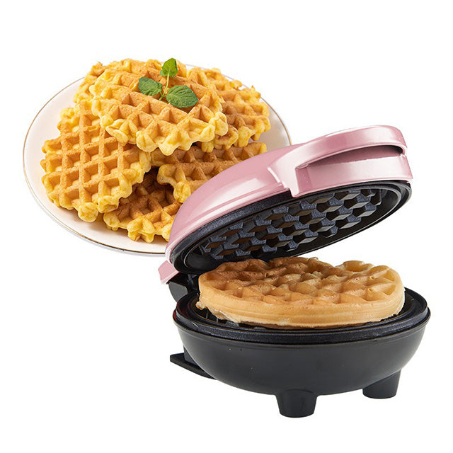 Mini Waffle Maker – 350W Snack & Bread Baking Machine