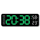 Digital LED Wall Clock 9 inch – Alarm Calendar & Temperature Display for Home or Office