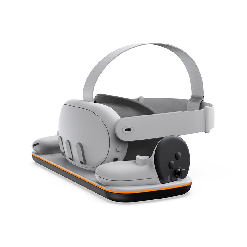 Meta Quest 3 Charging Dock – Fast-Charge Stand with 2 Batteries & USB-C