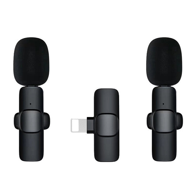 Wireless Lavalier Microphone for Smartphone – Clip-On Mic for Interviews Vlogs