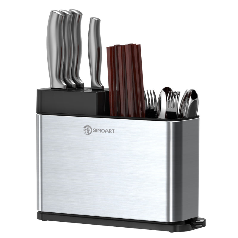 Multifonctions Stainless Steel Knife Block – Kitchen Utensil Organiser
