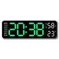 Digital LED Wall Clock 9 inch – Alarm Calendar & Temperature Display for Home or Office