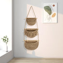 Macrame Hanging Basket – Boho Fruit & Vegetable Storage Basket And Kitchen Organizer