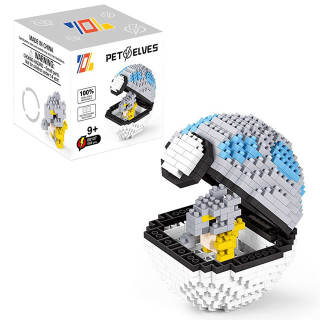 Pokémon Poké Ball Mini Building Blocks Set – (397 PCS) Assemble Brick Model