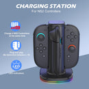 Switch 2 JoyCon Charging Dock – Fast Charger Stand for Left & Right Wireless Controllers (4 Slots)