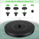 Solar Bird Bath with Fountain – 4 Nozzles Outdoor Garden Feature