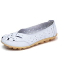 Women’s Leather Ballerinas – Lightweight Slip-On Flats Soft & Breathable Summer Walking Shoes