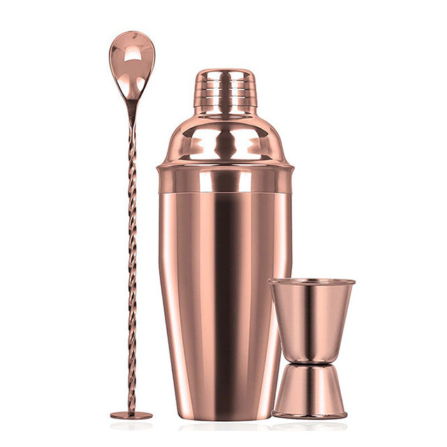 Professional Cocktail Shaker Set – Stainless Steel Bartender Tools with Jigger & Spoon 24oz