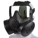 Tactical Gas Mask Respirator – Double Fan M50 Mask with Anti-Fog Lens