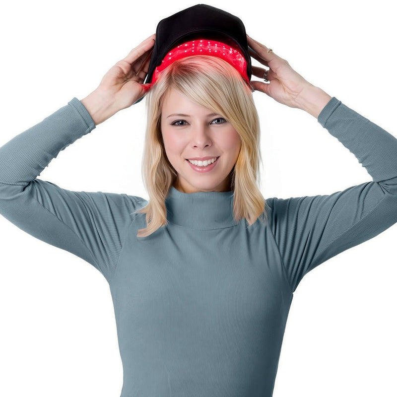 LED Hair Growth Cap – 100 LED Beads 660nm/850nm Red Light Therapy Hat