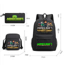 Minecraft Backpack Set with Pencil Case and Bag