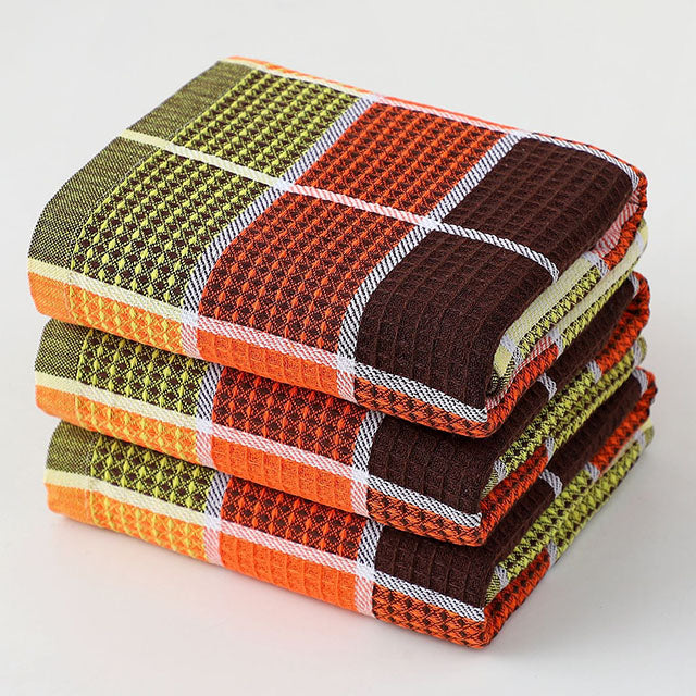 Premium Cotton Tea Towels – Soft Super Absorbent & Durable Kitchen Towels Pack of 3