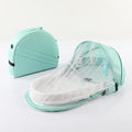 Cozy Baby Travel Cot with Toy – Soft Portable Bed with Mosquito Net