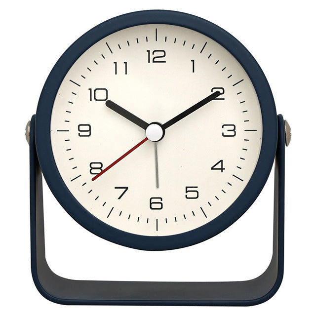 Retro Analog Silent Alarm Clock – 360° Rotating Battery-Operated Sturdy Metal Build
