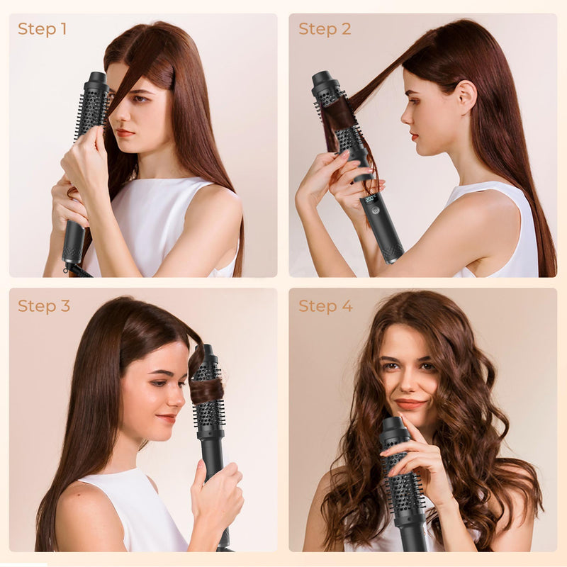 240W Hot Brush – Fast Heat Curling & Straightening Brush for Medium to Long Hair