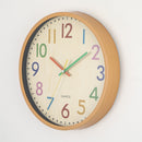 Colorful Silent 12 " Wall Clock – Kids Room Battery Operated Vintage Style