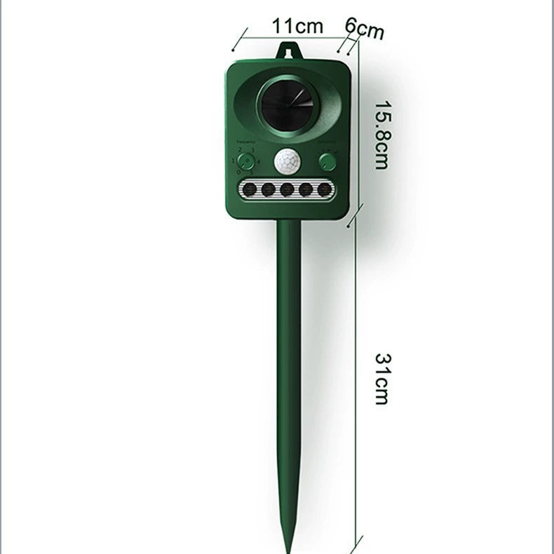 Ultrasonic Cat Repeller Outdoor – Motion Sensor Waterproof and Battery-Powered