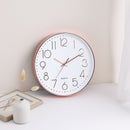 12-Inch Nordic Wall Clock – Silent Quartz Movement 3D Numbers Minimalist Design