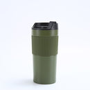Stainless Steel French Press Coffee Maker – Vacuum Insulated Travel Mug 450ml