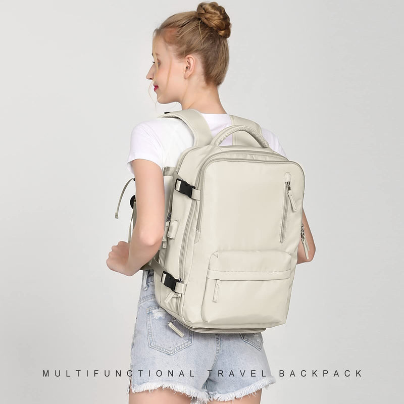 Women’s Carry-On Travel Backpack – Flight Approved Waterproof Travel Bag with Shoe Compartment