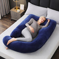 U-Shaped Maternity Pillow – Full Body Pregnancy Pillow with Belly Back Hip & Leg Support