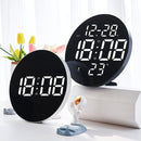 Dual-Purpose 9" LED Clock – Hanging/Standing with Remote Alarm & Multifunction for Living Room or Bedroom
