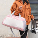 Women's Duffle Bag for Travel & Gym 35L – Waterproof with Shoe Compartment