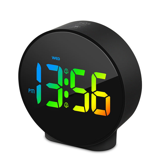 Teens LED Alarm Clock – Dual Alarms Snooze Plug In Adjustable Brightness