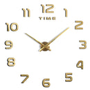 DIY 3D Wall Clock – Modern Acrylic Number Stickers Easy to Install Stylish Home Decor for Living Room