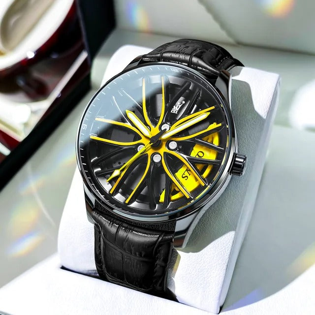 Car Rim Men's Watch - Motorsport Edition