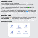 Wireless Lavalier Microphone for Smartphone – Clip-On Mic for Interviews Vlogs