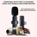 Wireless Lavalier Microphone for Smartphone – Clip-On Mic for Interviews Vlogs