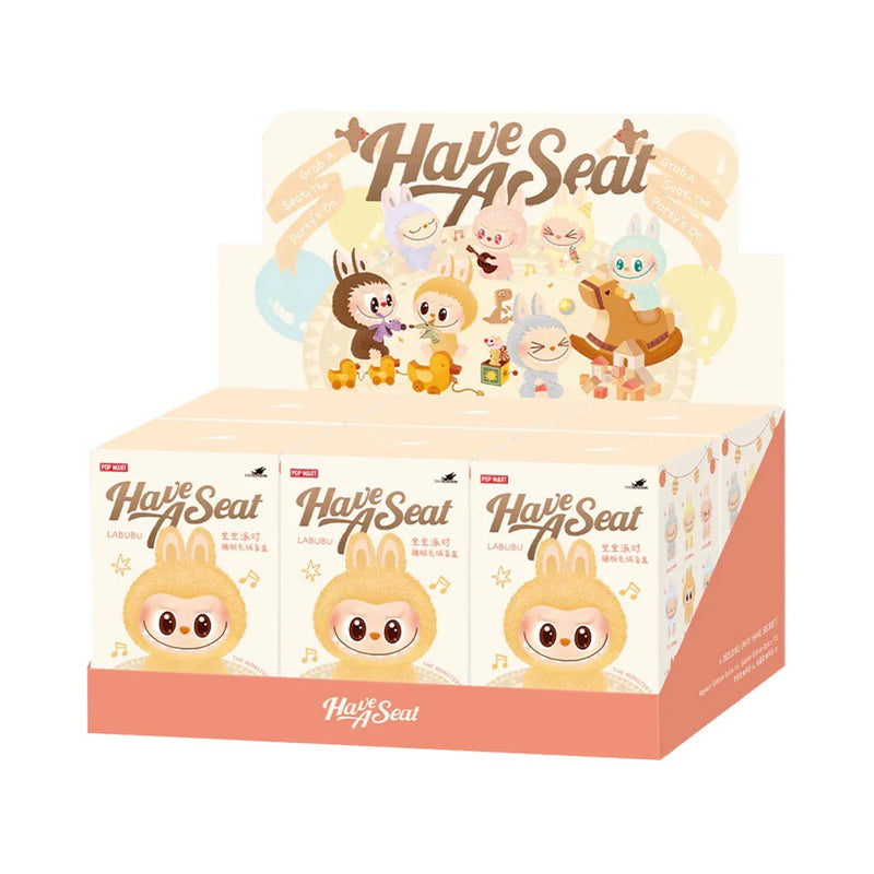 POP MART Labubu Have a Seat Blind Box – Surprise Vinyl Plush Figure Collectible Toy