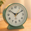Retro Silent Alarm Clock – Battery-Operated Non-Ticking with Light for Bedroom or Desk