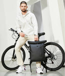 Waterproof Roll-Top Backpack – Travel Laptop Bag with USB Port & Anti-Theft Design