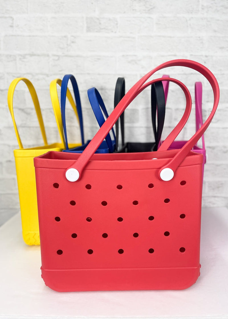 Rubber Tote Beach Bag – Travel Bag for Pool & Boat
