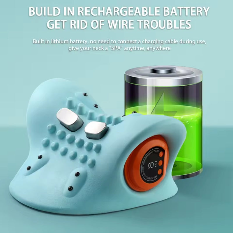 Rechargeable Portable Neck Massager - 3-in-1 Shiatsu Neck & Back